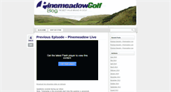 Desktop Screenshot of blog.pinemeadowgolf.com