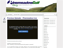 Tablet Screenshot of blog.pinemeadowgolf.com